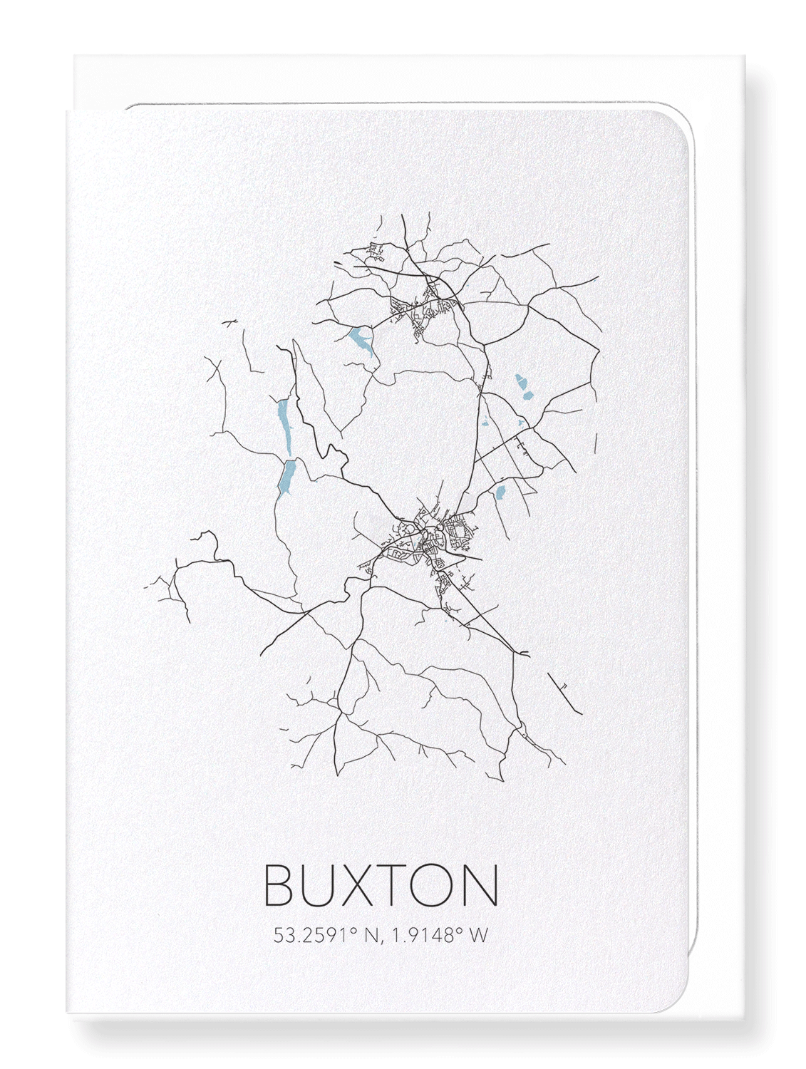 BUXTON CUTOUT: Map Cutout Greeting Card