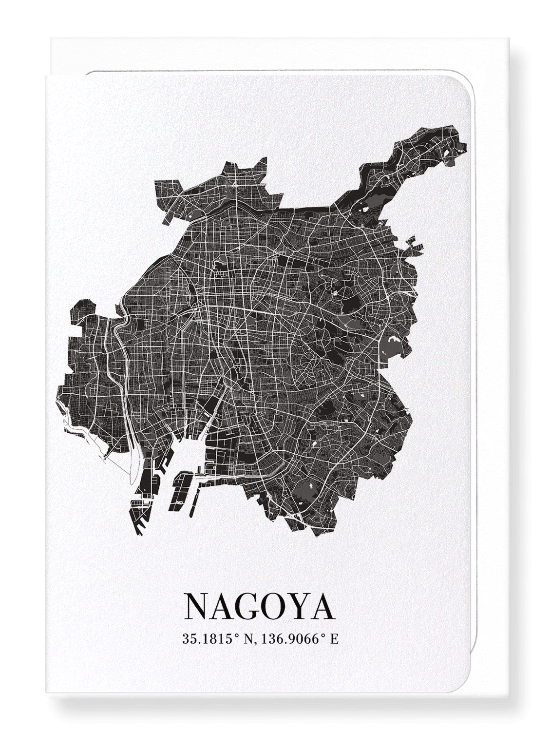 NAGOYA CUTOUT: Map Cutout Greeting Card