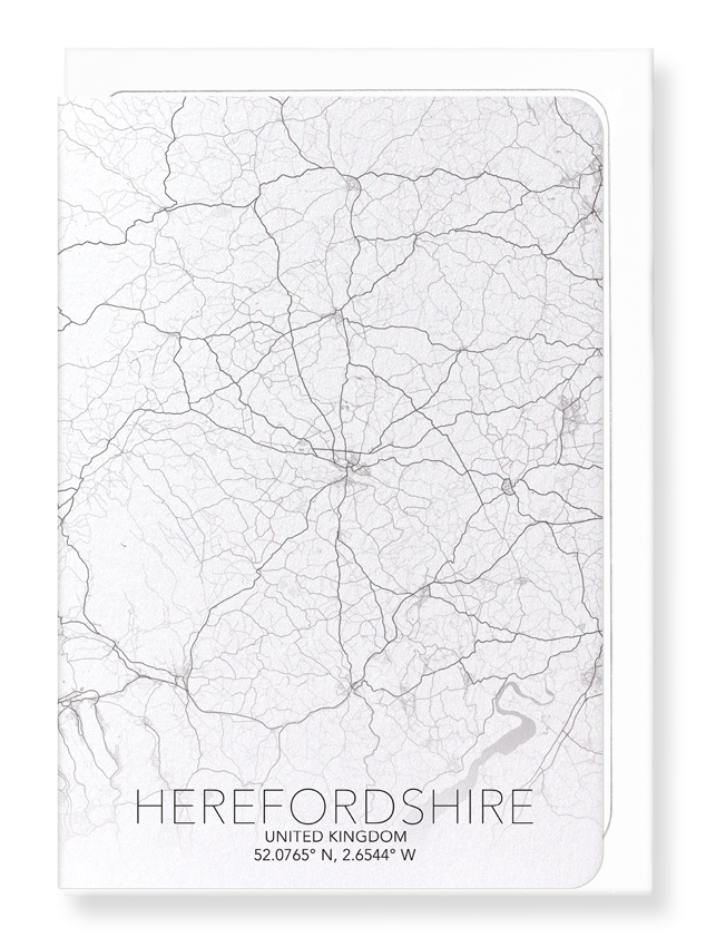 HEREFORDSHIRE FULL MAP: 8xCards