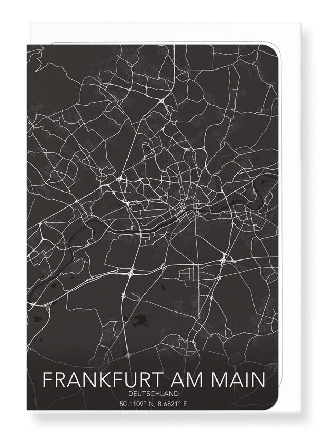 FRANKFURT FULL: Map Full Greeting Card