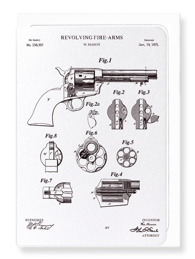 Ezen Designs - Patent of hypodermic syringe (1899) - Greeting Card - Front