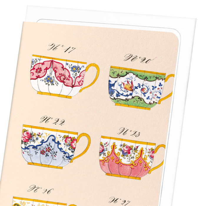 FRENCH TEA CUP SET G (C. 1825-1850): Painting Greeting Card