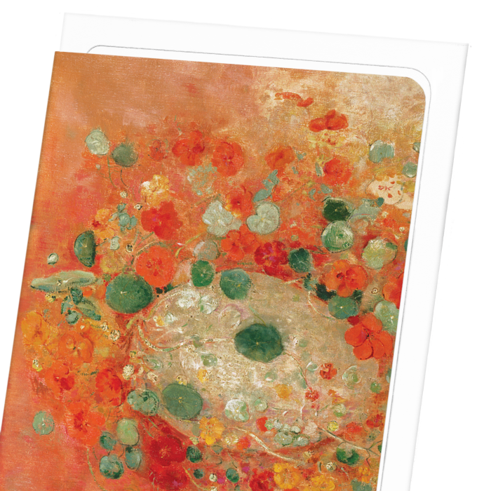 NASTURTIUMS (1905): Painting Greeting Card