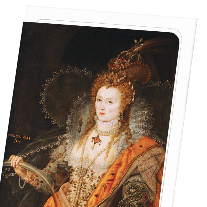 QUEEN ELIZABETH I RAINBOW PORTRAIT (C.1601): Painting Greeting Card