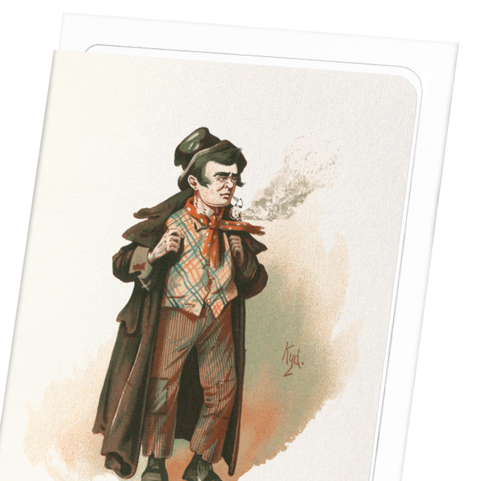 THE ARTFUL DODGER (1889): Painting Greeting Card