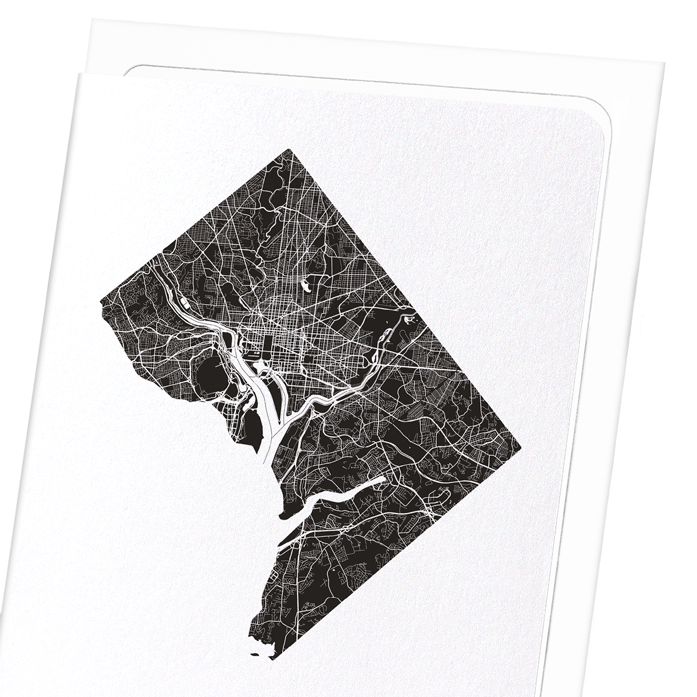 WASHINGTON CUTOUT: Map Cutout Greeting Card
