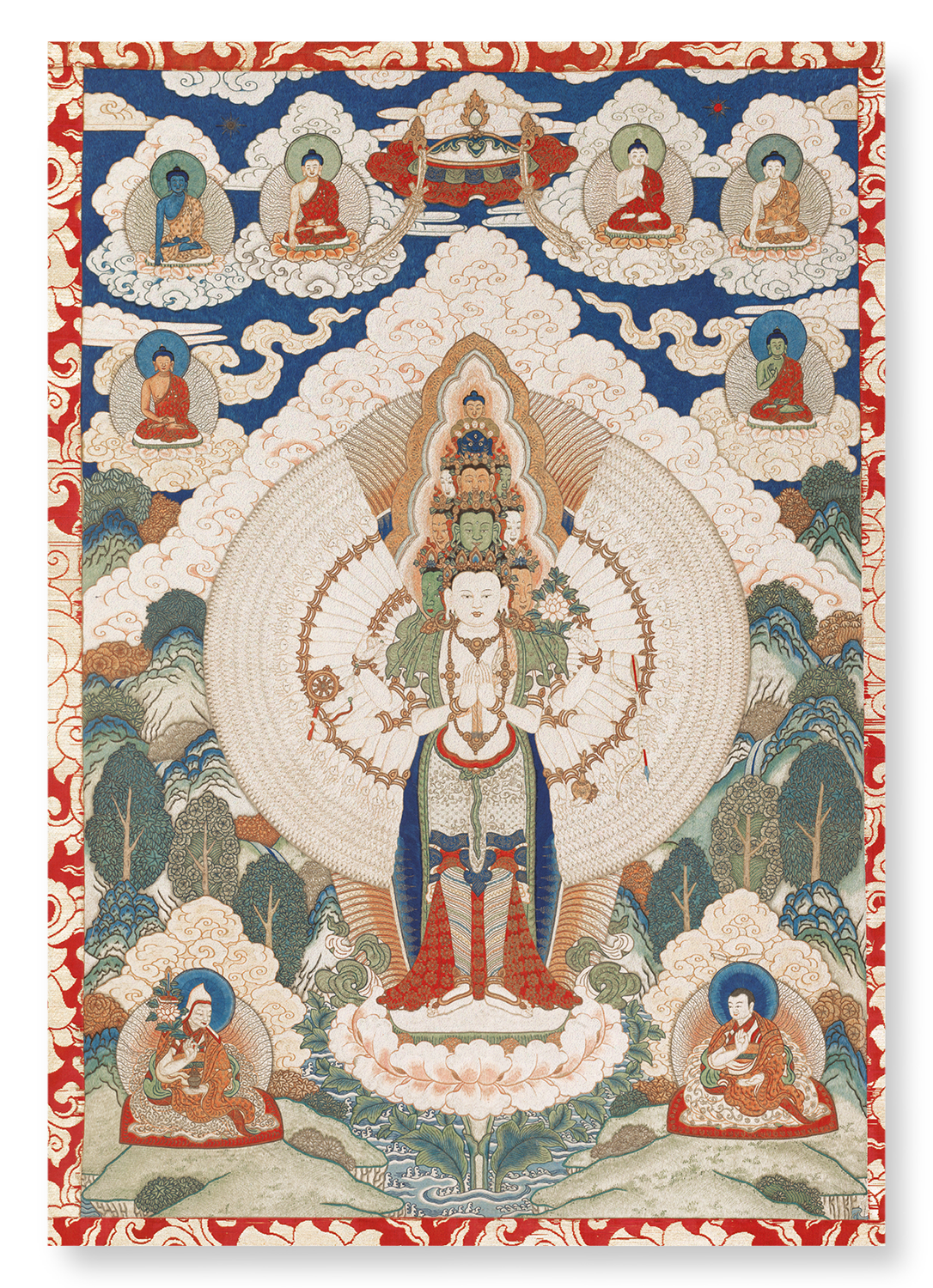 ELEVEN HEADED GUANYIN (1778): Painting Art Print