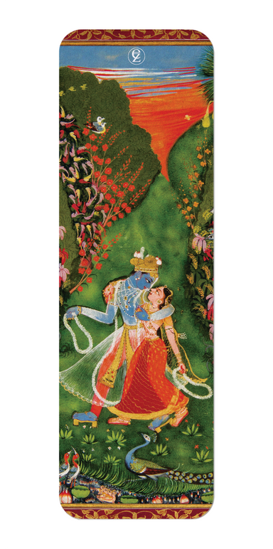 Ezen Designs - RADHA ET KRISHNA UN BOISSON FLEURI (1720) - Bookmark - Front