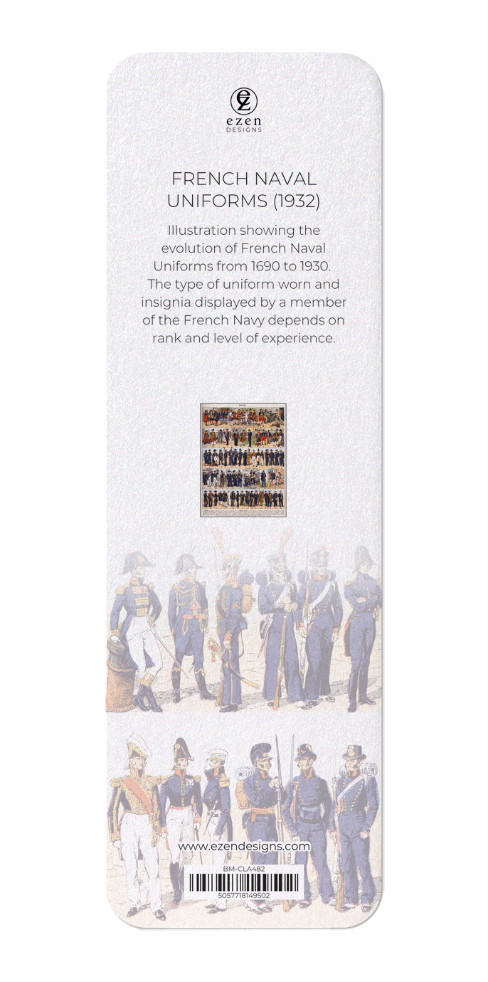 Ezen Designs - French Naval Uniforms (1932) - Bookmark - Back