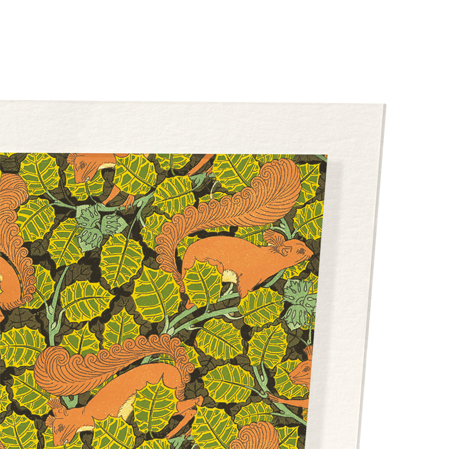 SQUIRRELS AND HAZEL TREE (1897): Pattern Art Print