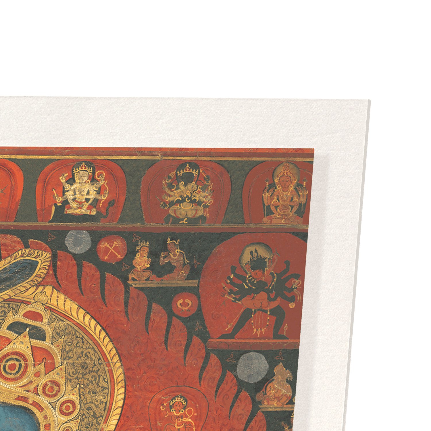 ACHALA AND HIS CONSORT (1525–50): Painting Art Print